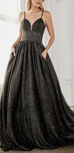 New formal ball gown, evening prom pageant dress